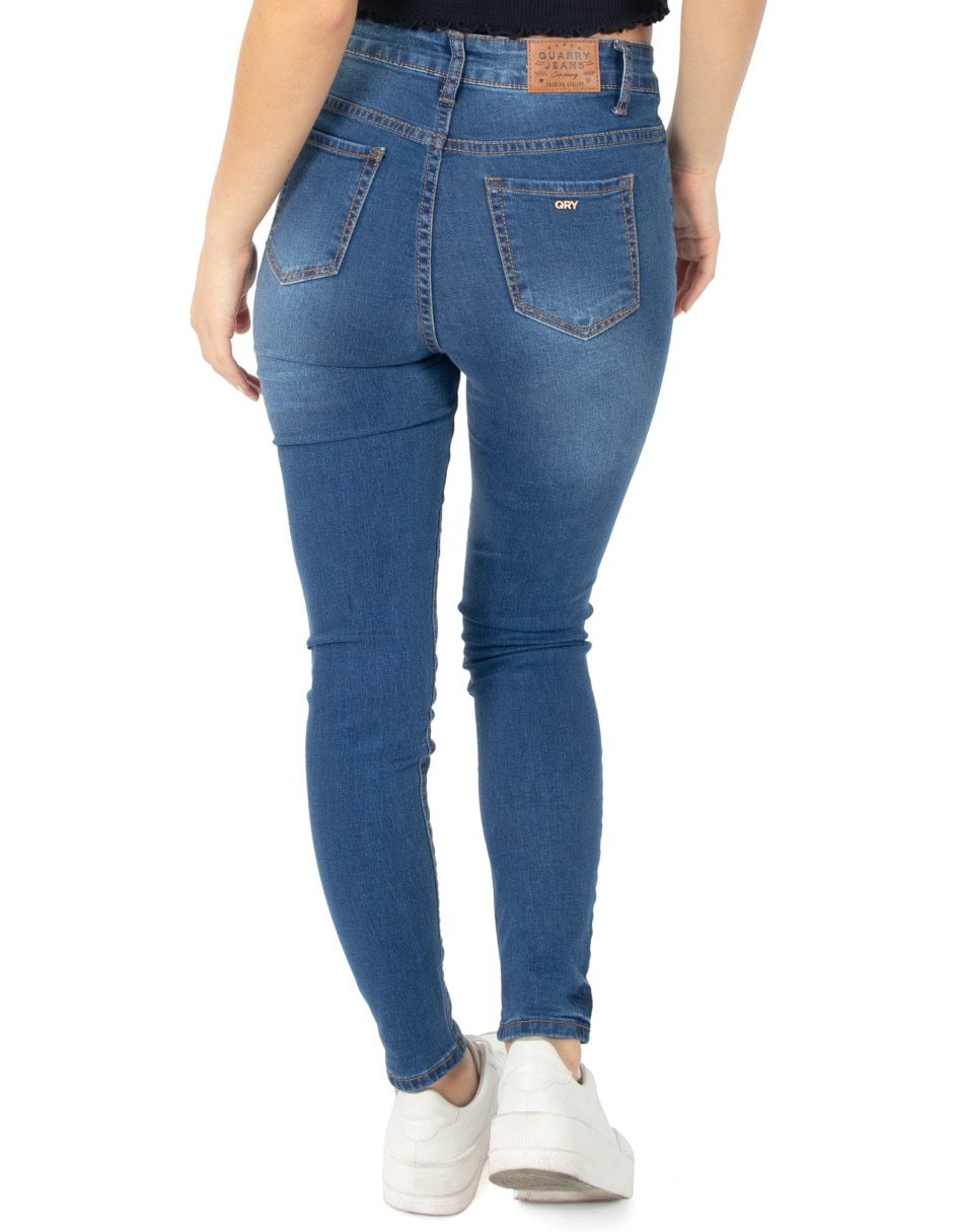 "jeans/jegging/jeans jogger" skinny quarry jeansqd211173 "corte" cintura alta "para mujer"