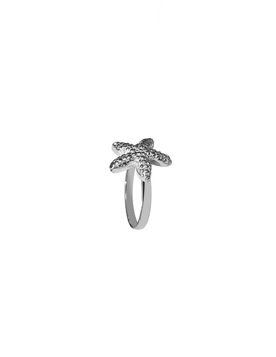 Anillo de estrella P 925 de plata brillante 2