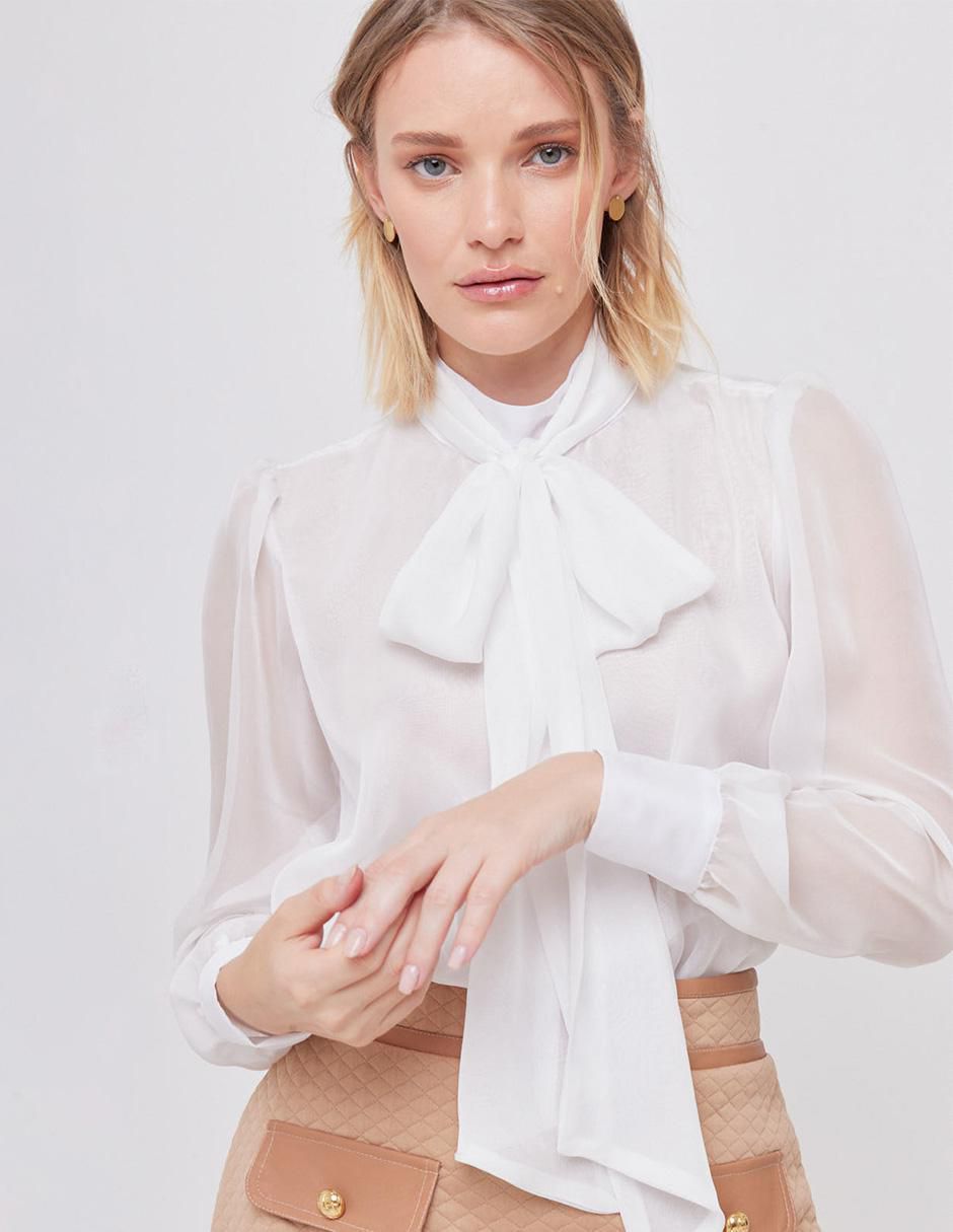 Blusa manga larga para mujer