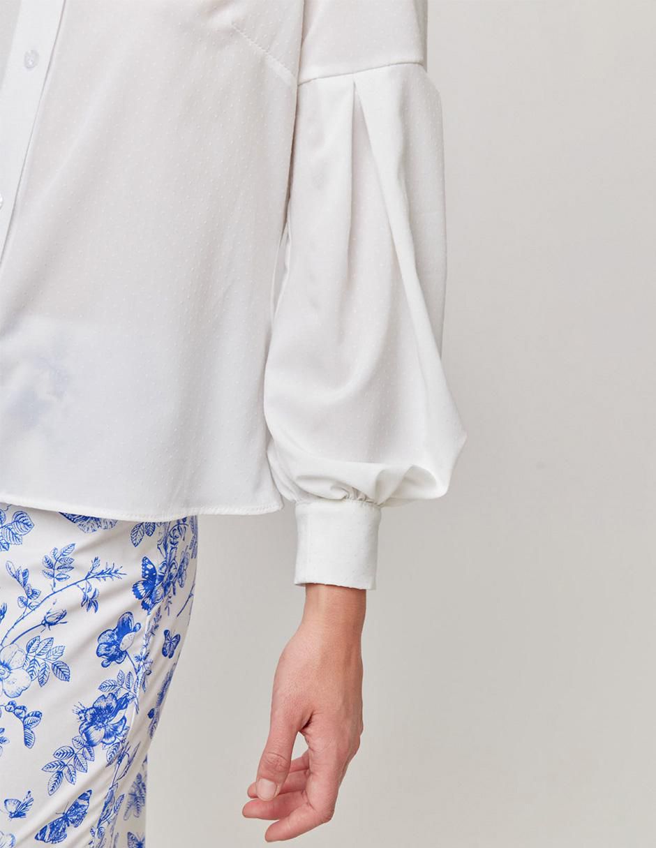 Blusa camisera manga larga para mujer 4