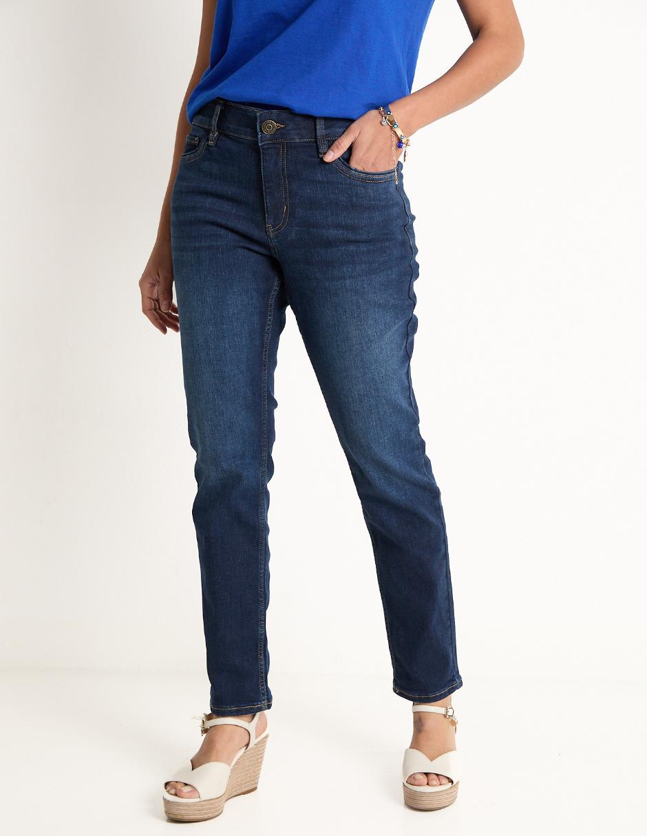 Jeans slim corte cintura para mujer Jeans slim corte cintura para mujer