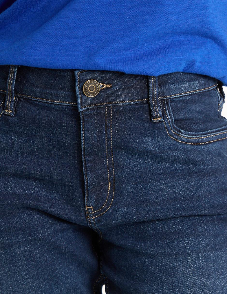 Jeans slim corte cintura para mujer 4