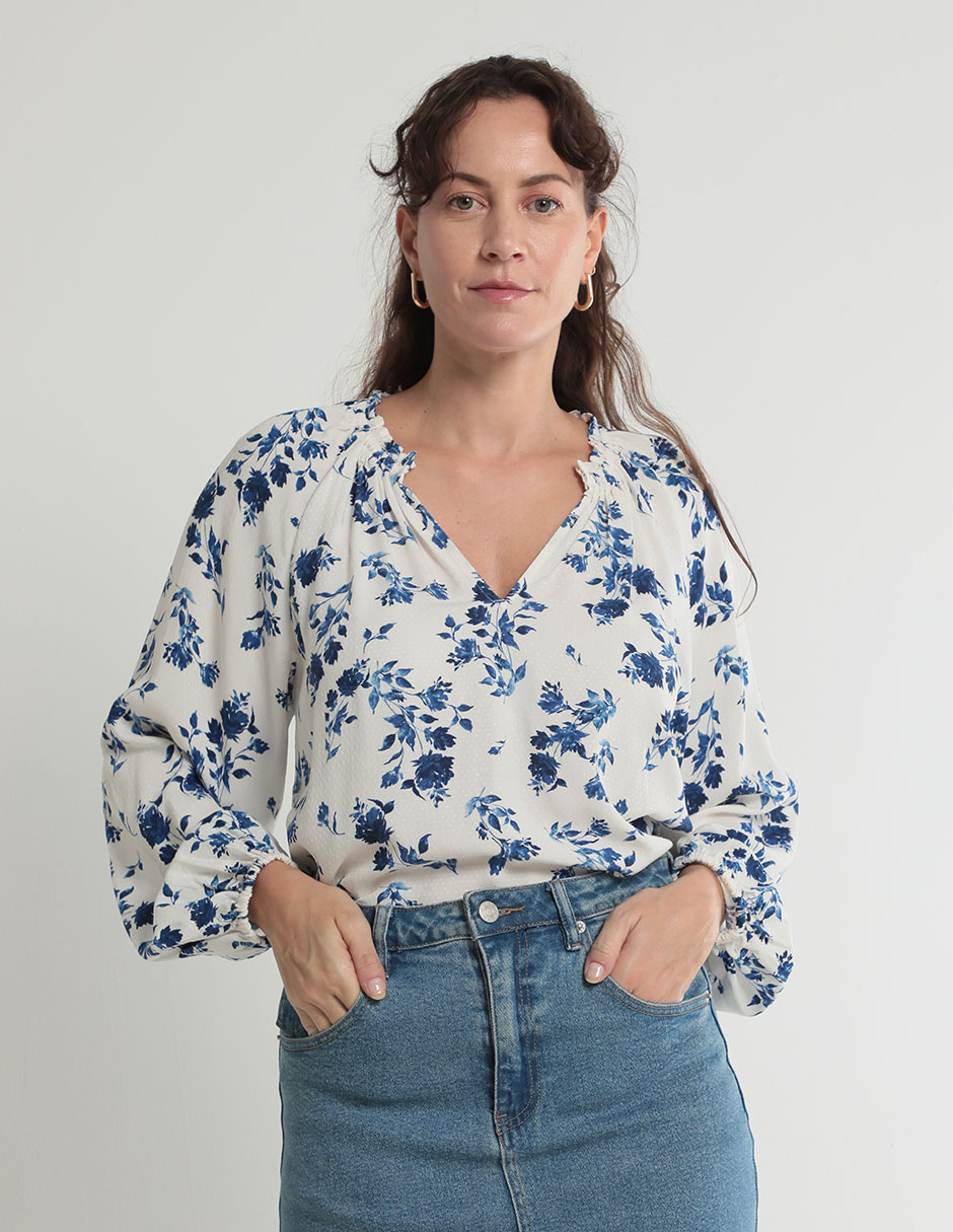 Blusa Old Navy manga larga para mujer