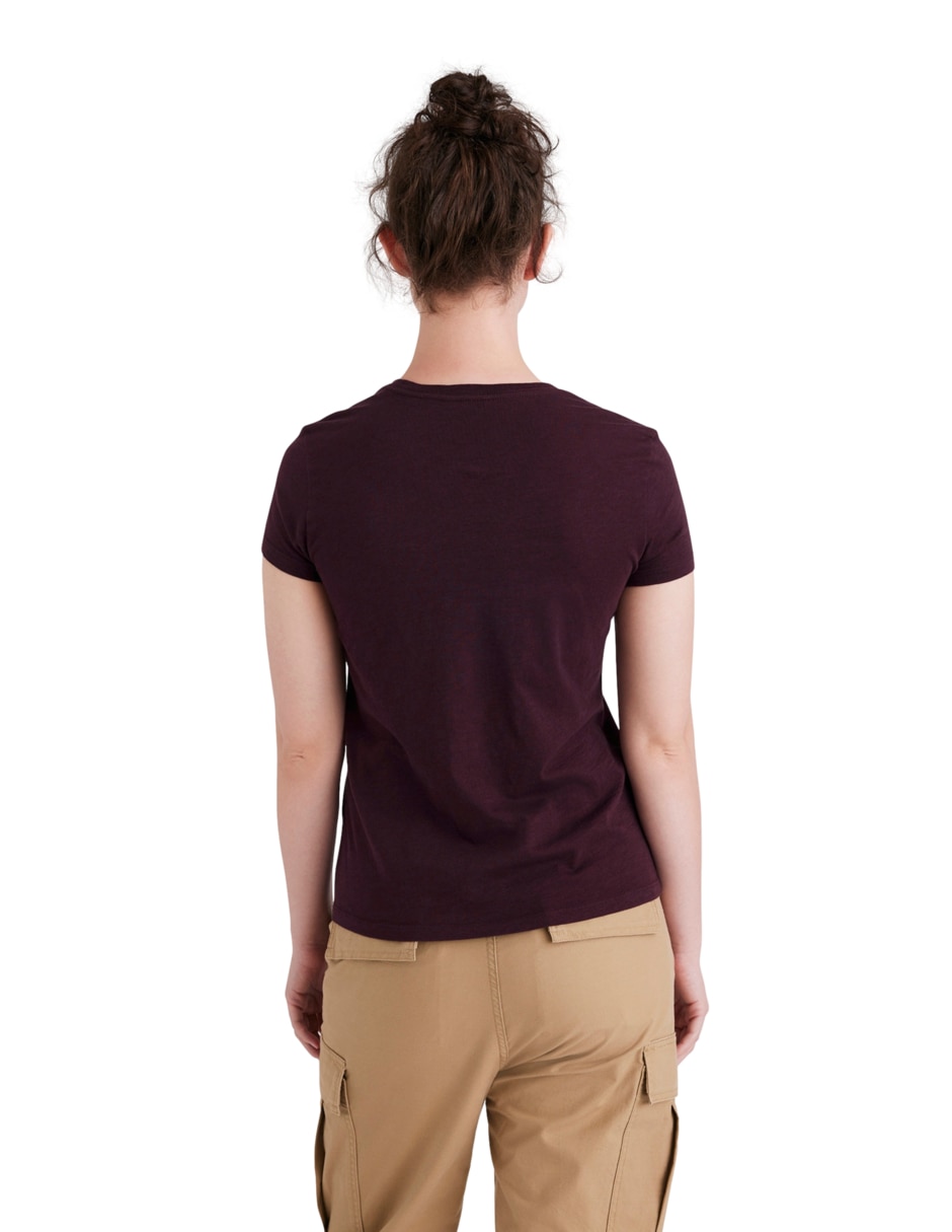 Playera manga corta Graphic Tee cuello redondo para mujer 3