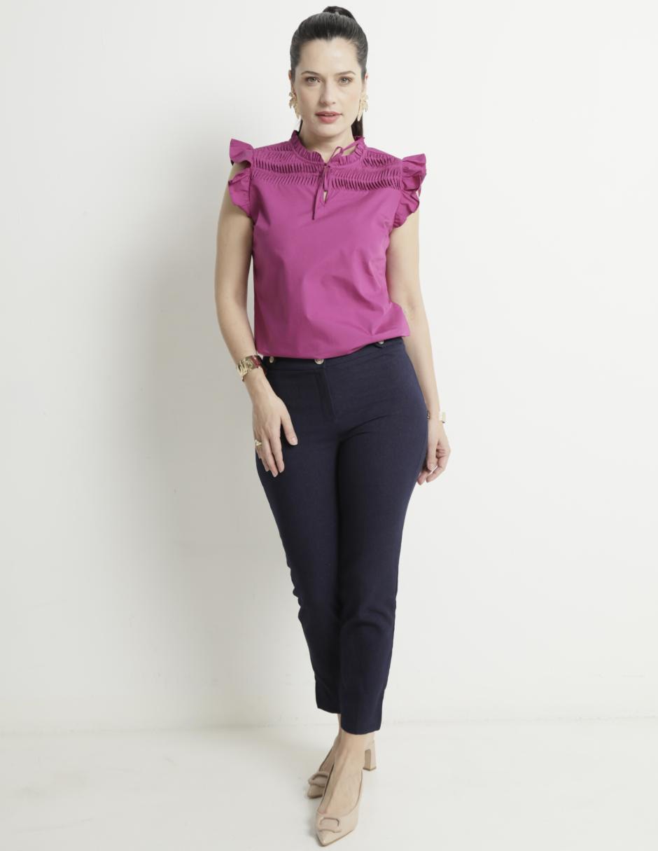 Blusa manga corta para mujer 3