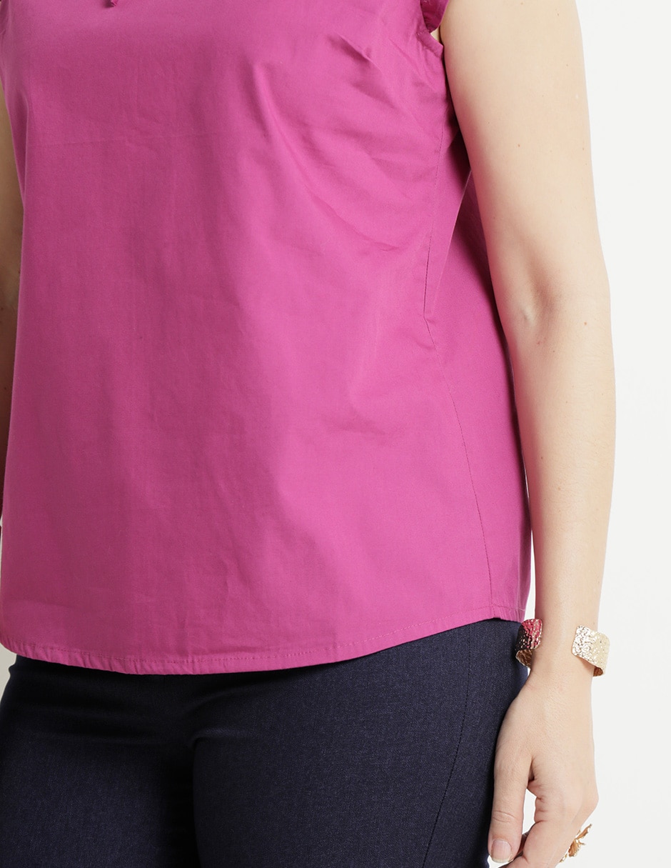 Blusa manga corta para mujer 5