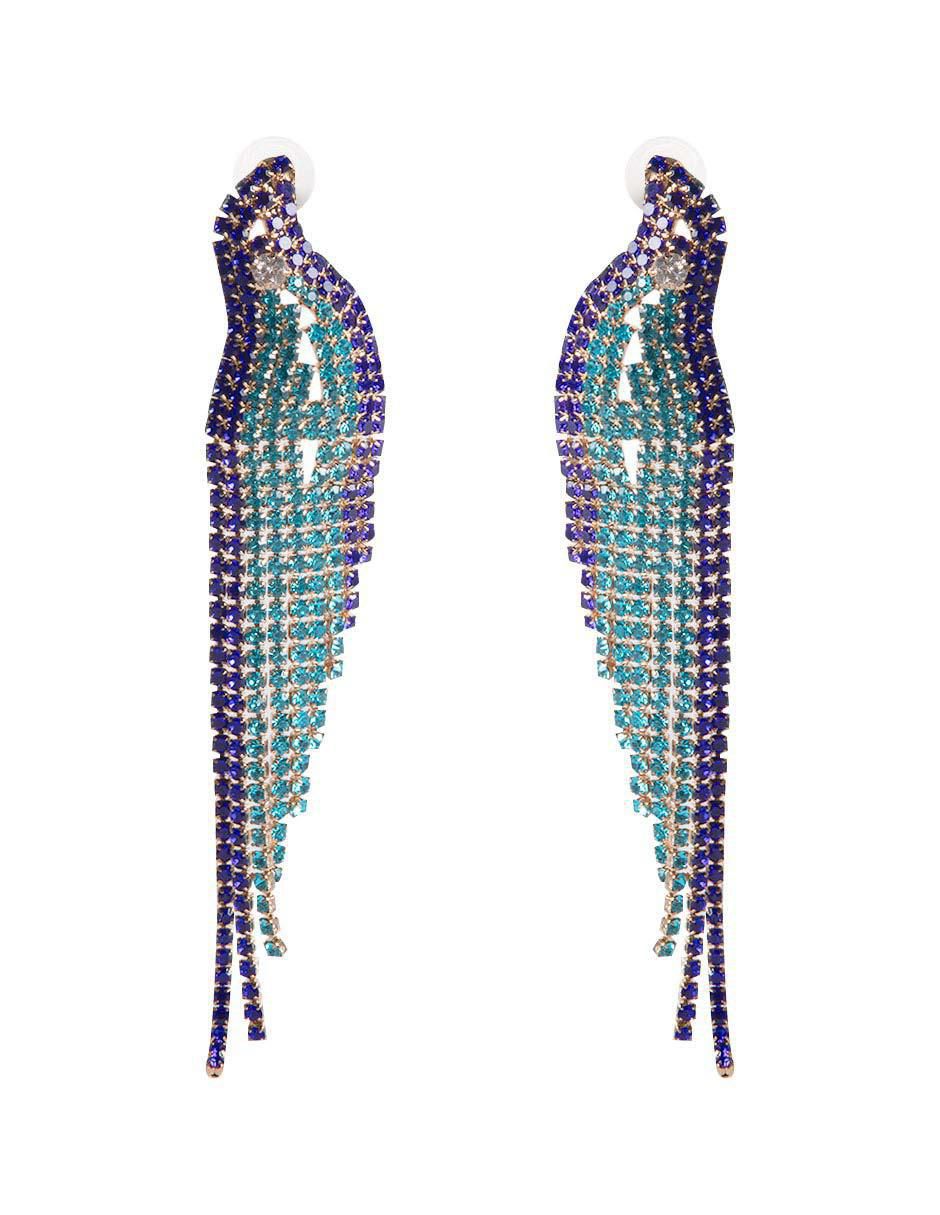 Aretes de pájaro con acabado brillante