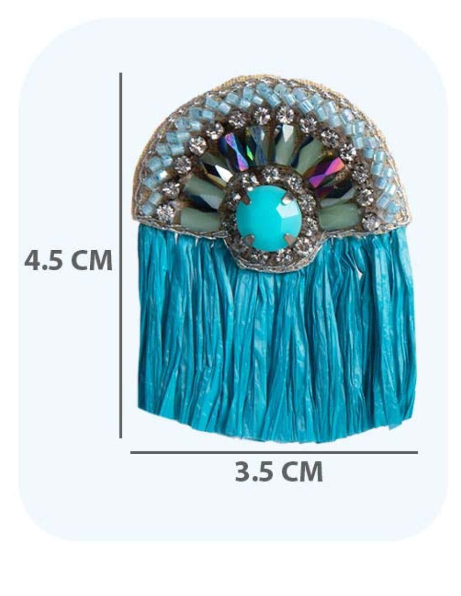 Aretes de abanico con acabado mate 5