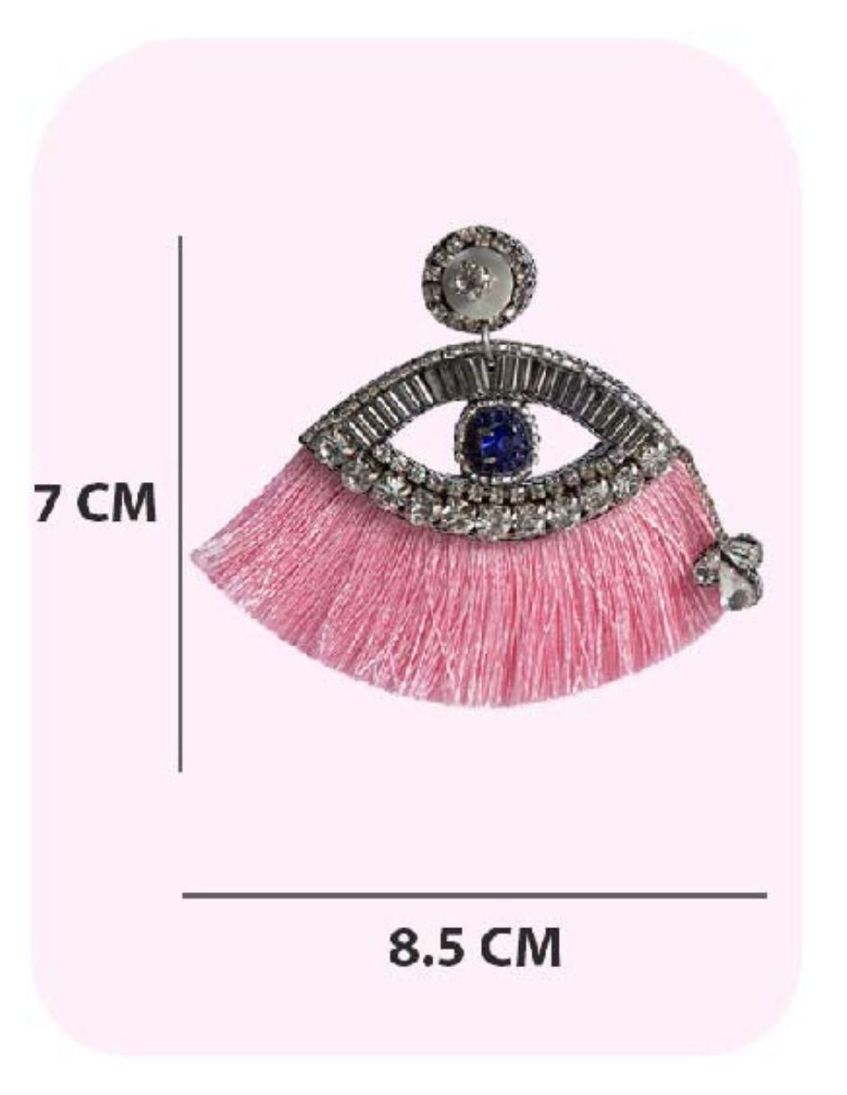 Aretes de ojo Aankh con acabado brillante fantasía 5