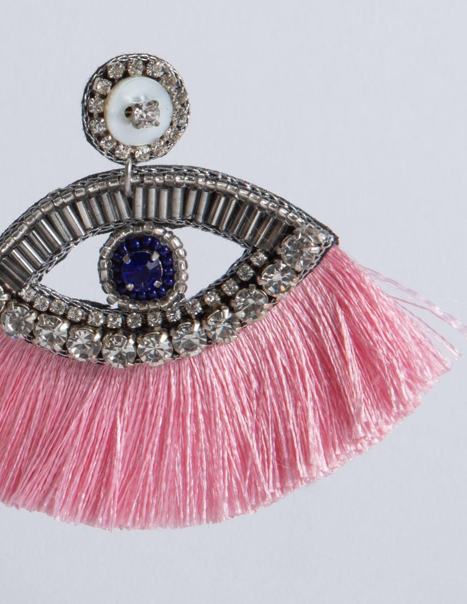Aretes de ojo Aankh con acabado brillante fantasía 4