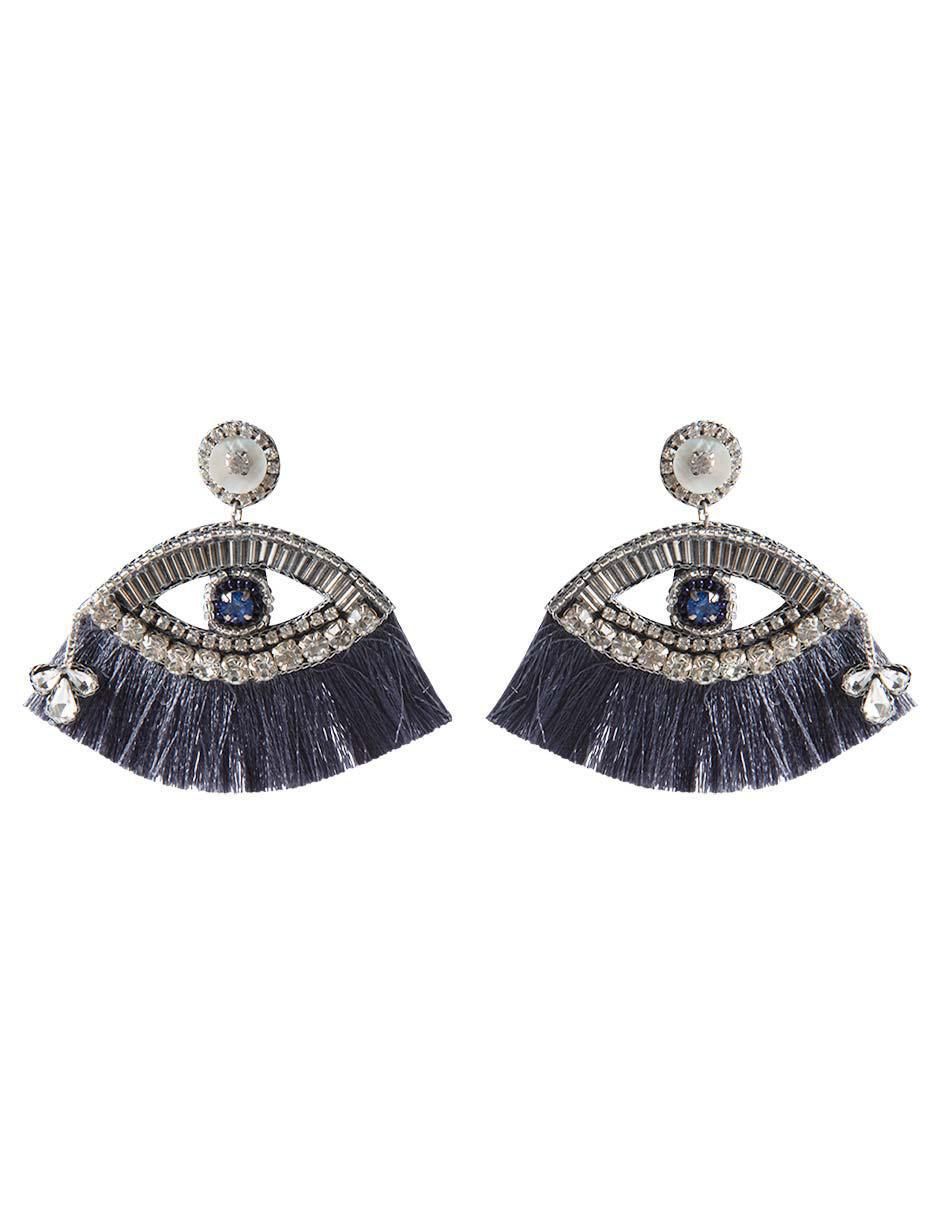 Aretes de ojo Aankh con acabado brillante fantasía