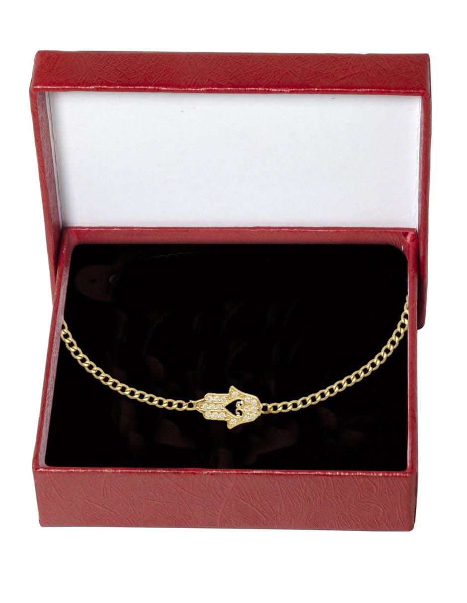 Pulsera de oro 10 K con acabado pulido 4