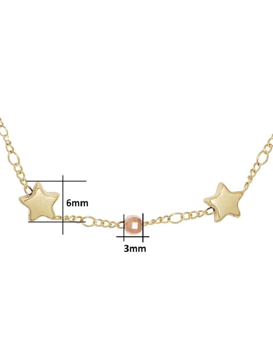Pulsera de oro 10 K con acabado pulido 5