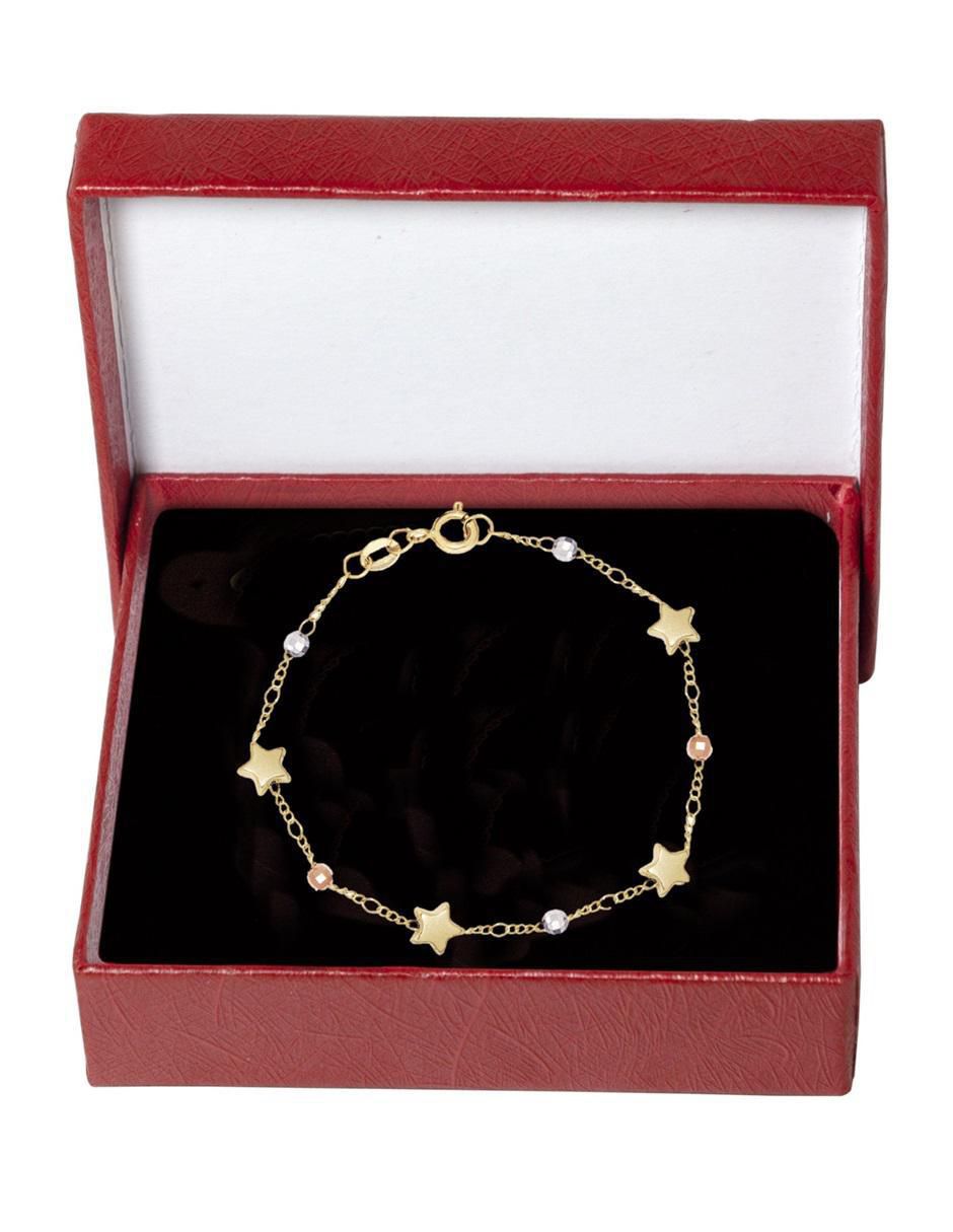 Pulsera de oro 10 K con acabado pulido 4