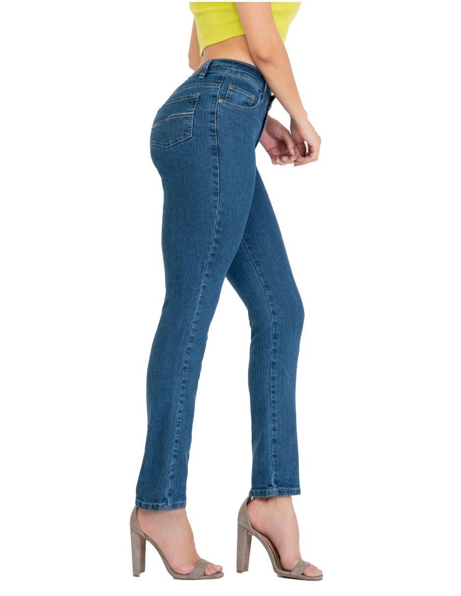 Jeans straight 2445 para mujer 2