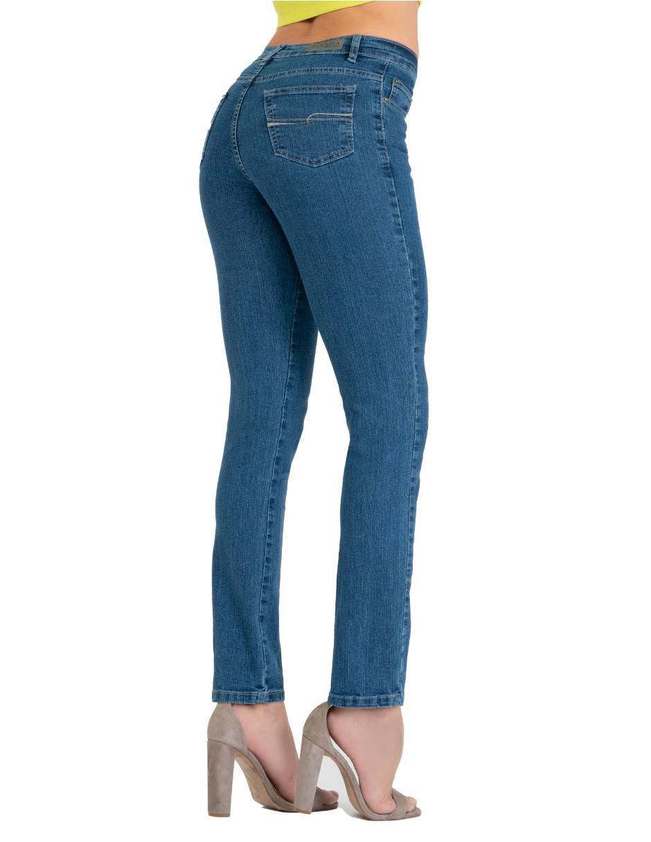 Jeans straight 2445 para mujer 4