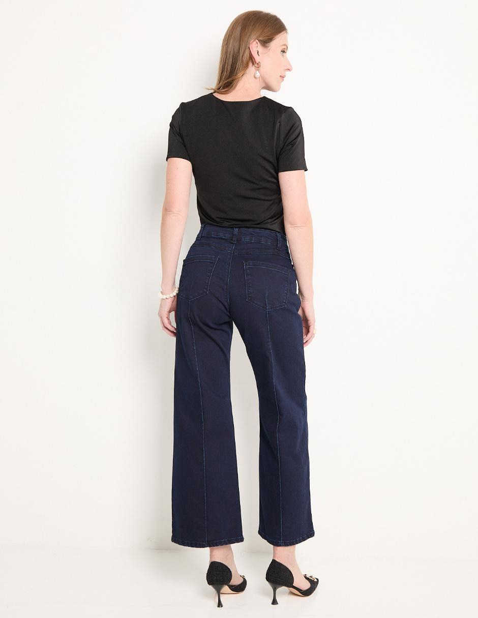 Jeans relaxed wide leg para mujer 2