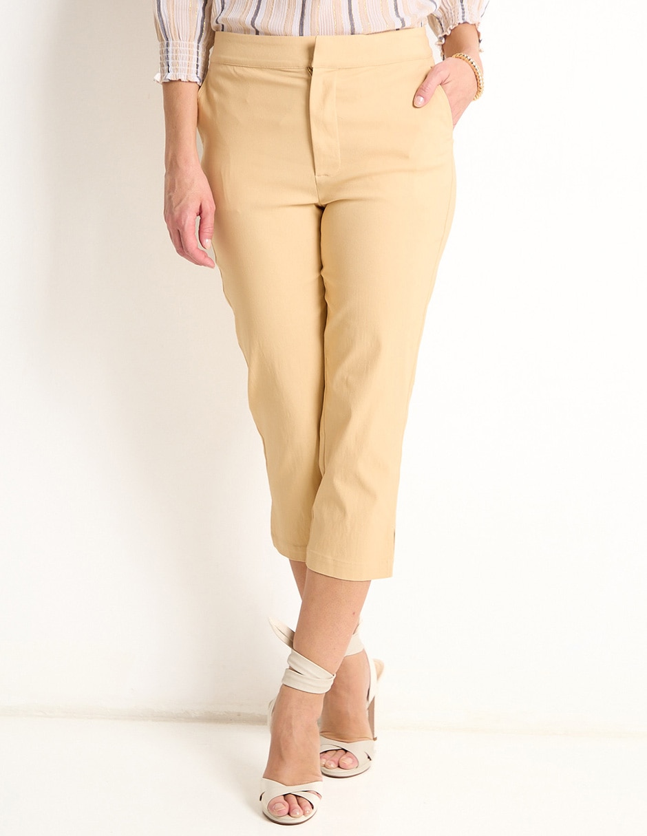 Pantalón capri slim para mujer Pantalón capri slim para mujer