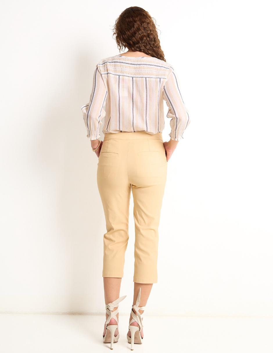 Pantalón capri slim para mujer 2