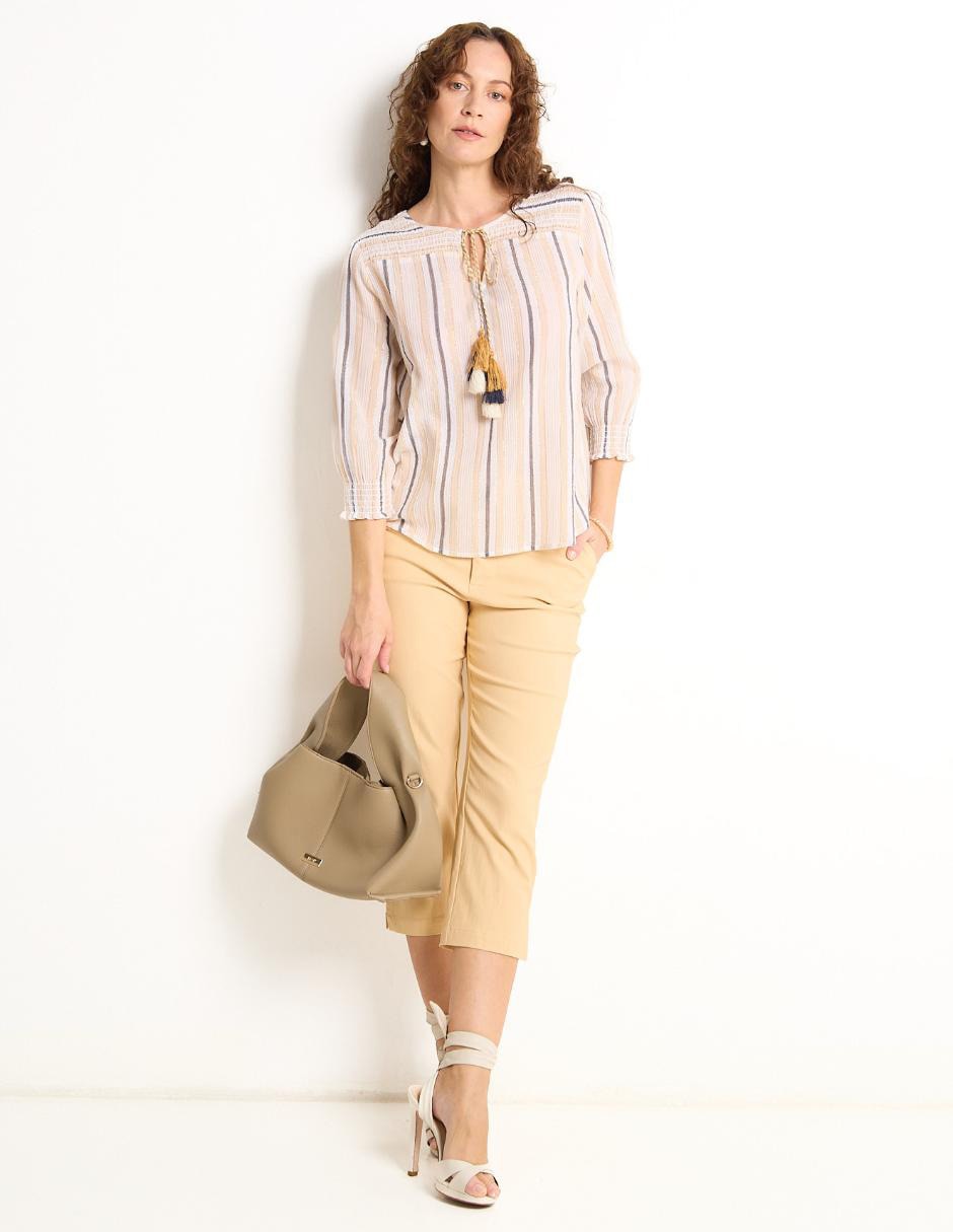Pantalón capri slim para mujer 3