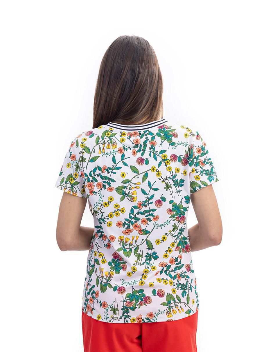 Playera manga corta cuello v para mujer 3