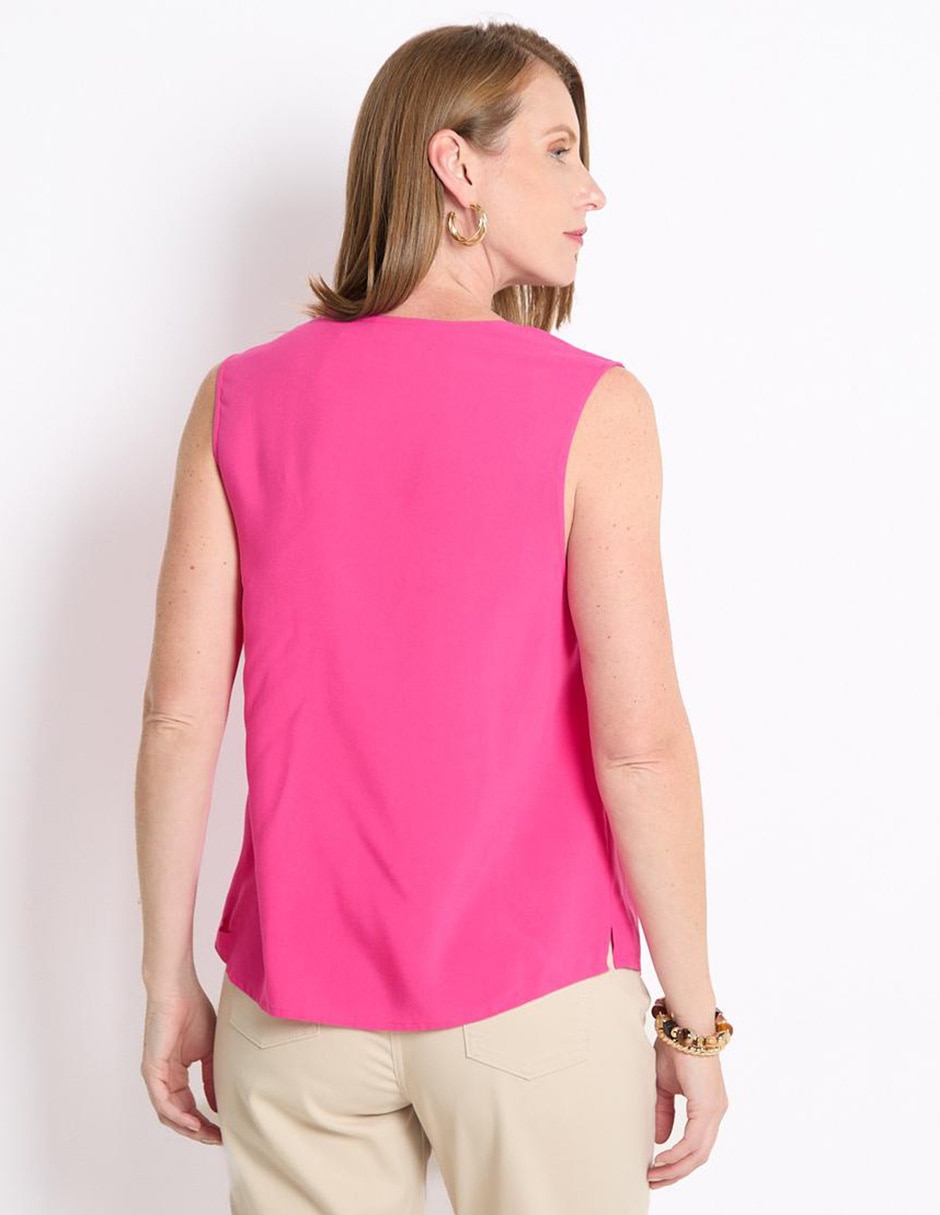 Blusa sin manga para mujer