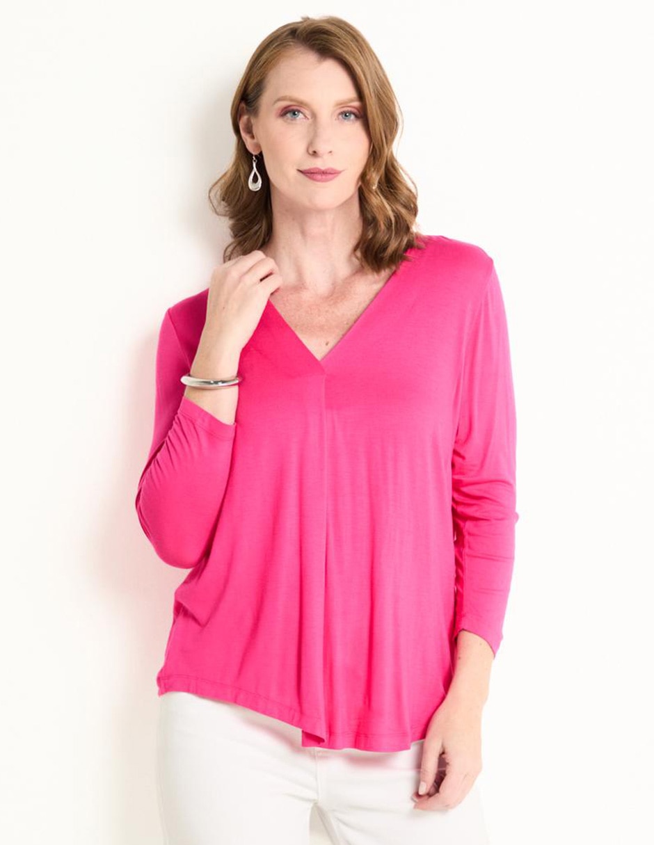 Blusa manga 3/4 para mujer Blusa manga 3/4 para mujer