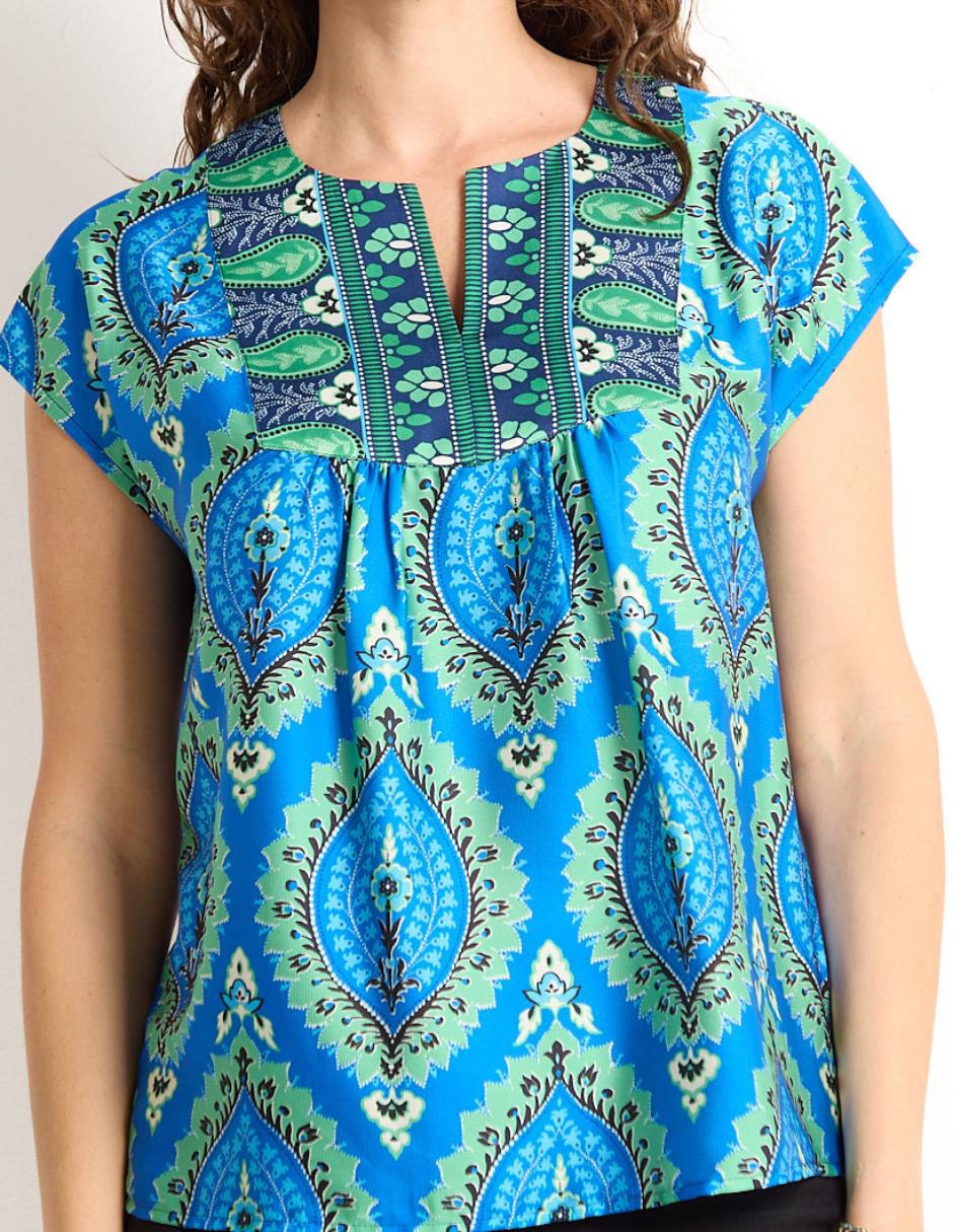 Blusa manga corta para mujer 5