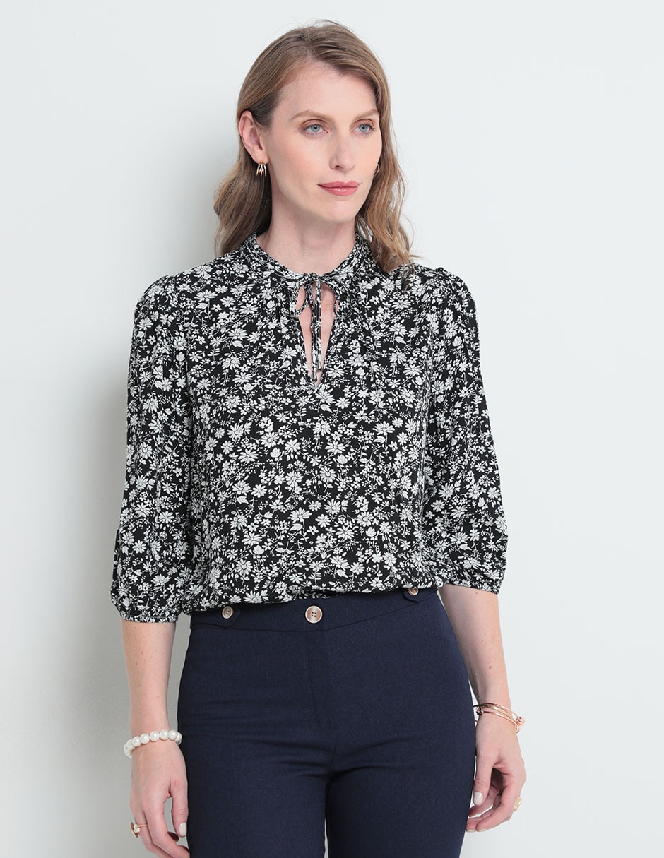 Blusa manga 3/4 para mujer 1