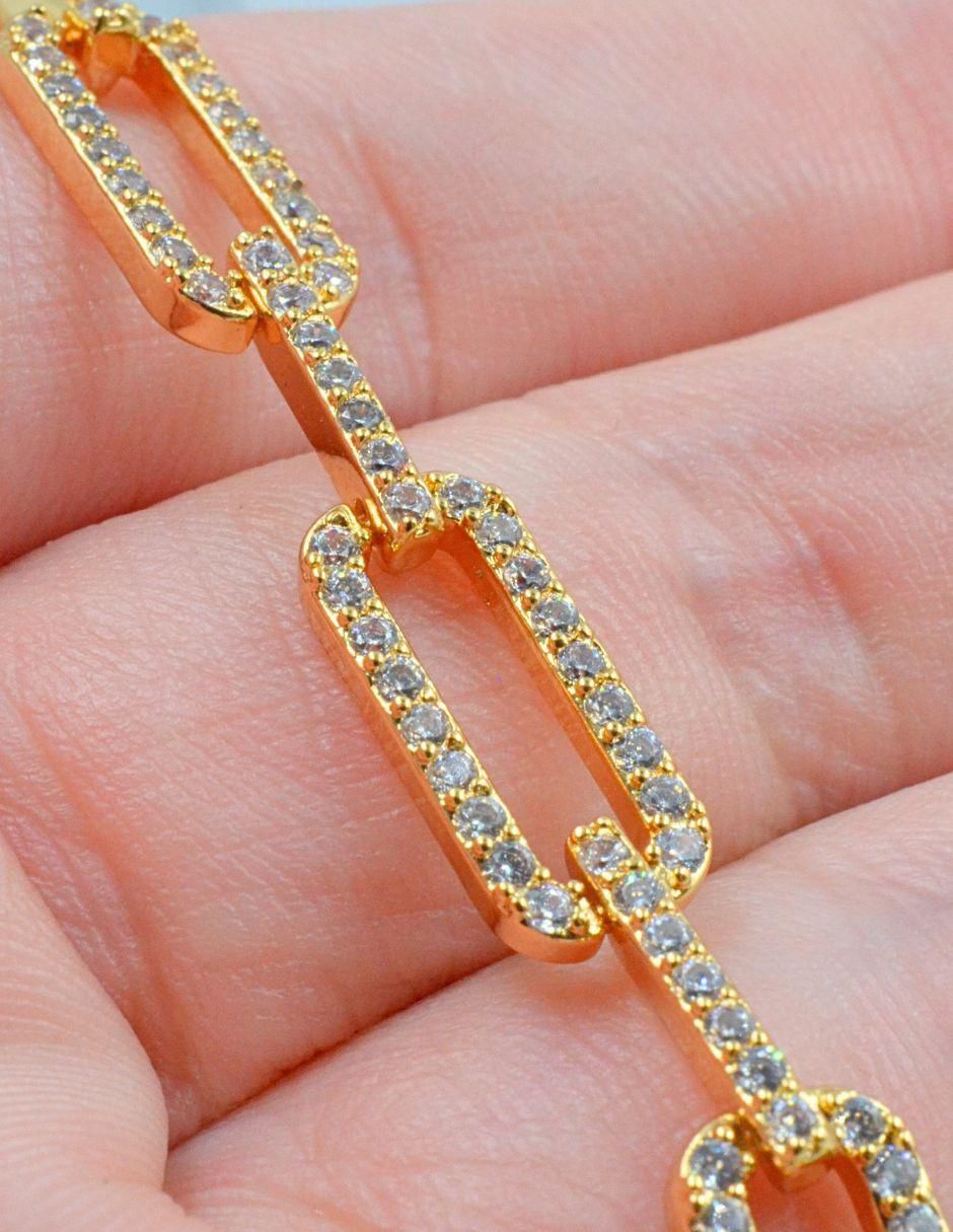 Pulsera de baño de oro Cristal 3