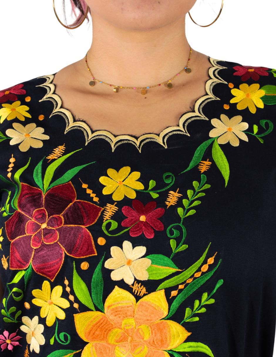 Blusa Teya Artesanal manga corta para mujer Suburbia