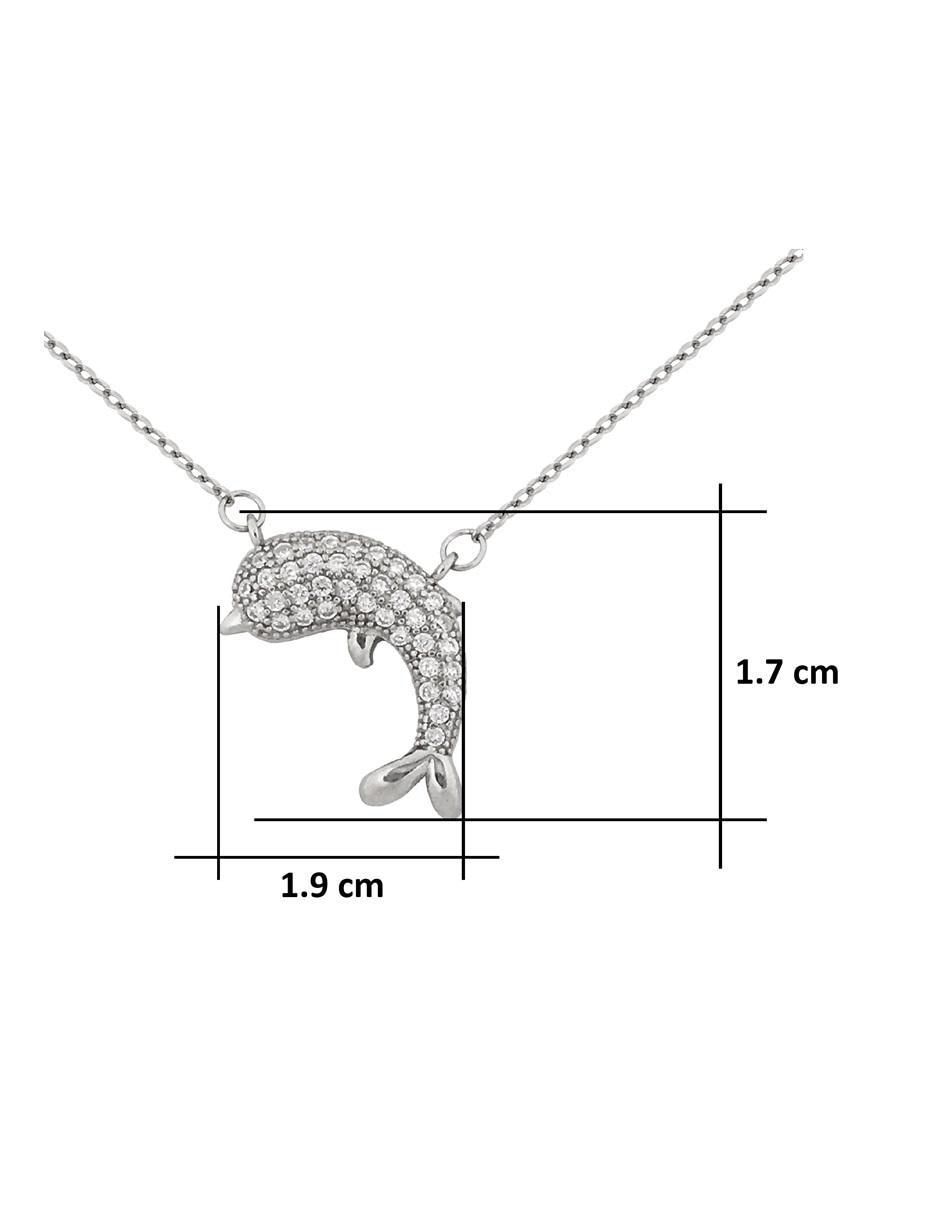 Collar de delfín de plata P 925 5