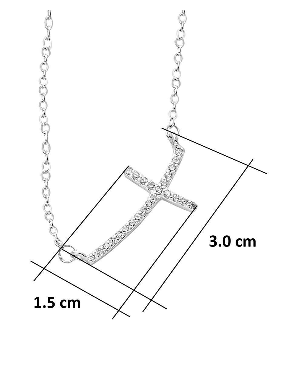 Collar de cruz de plata P 925 5