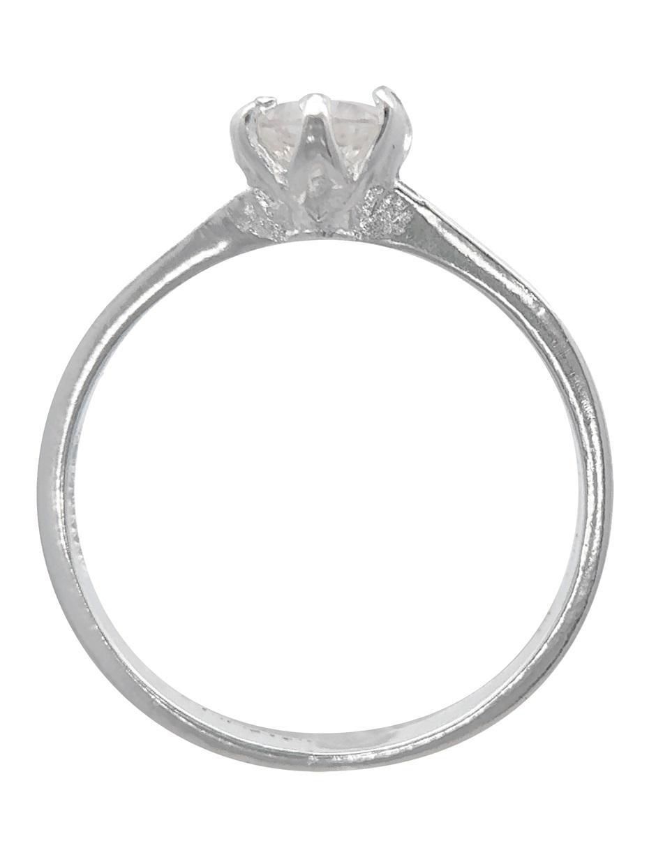 Anillo P 925 de plata zirconia pulido 3
