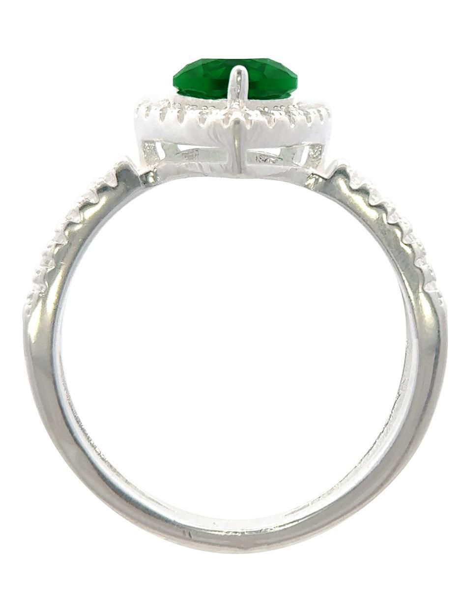 Anillo de corazón P 925 de plata zirconia pulido 2