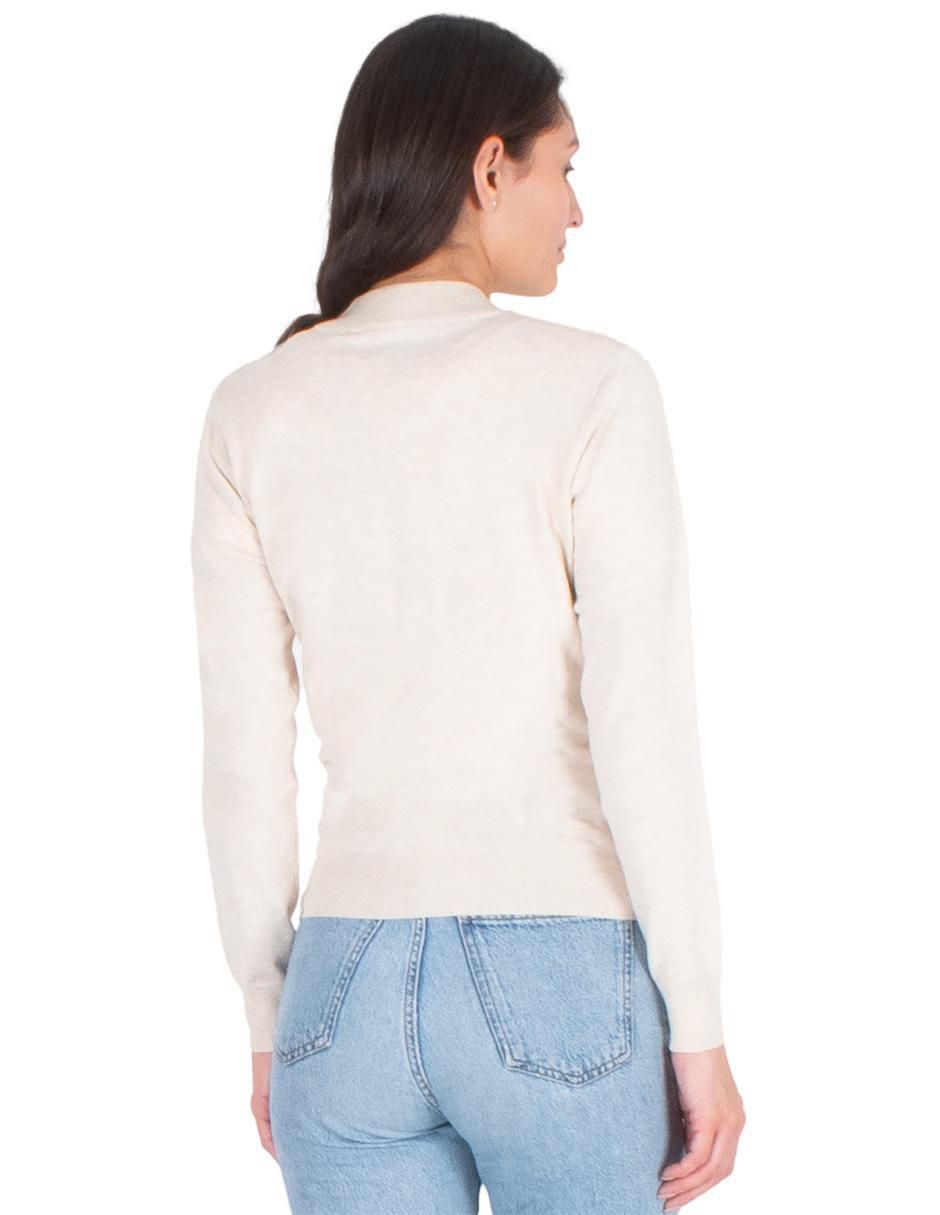 Suéter cuello redondo para mujer 4
