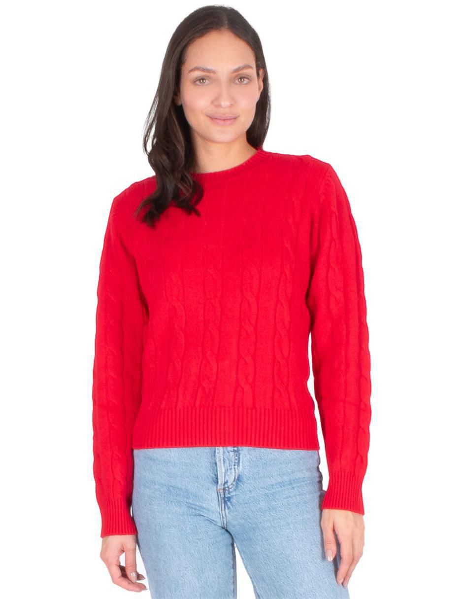 Suéter cuello redondo para mujer
