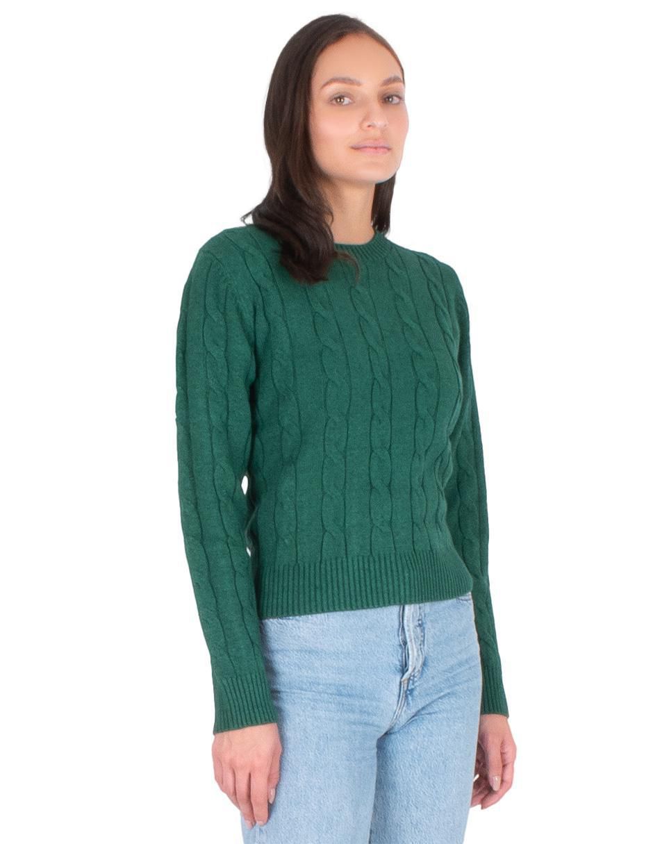 Suéter cuello redondo para mujer 2