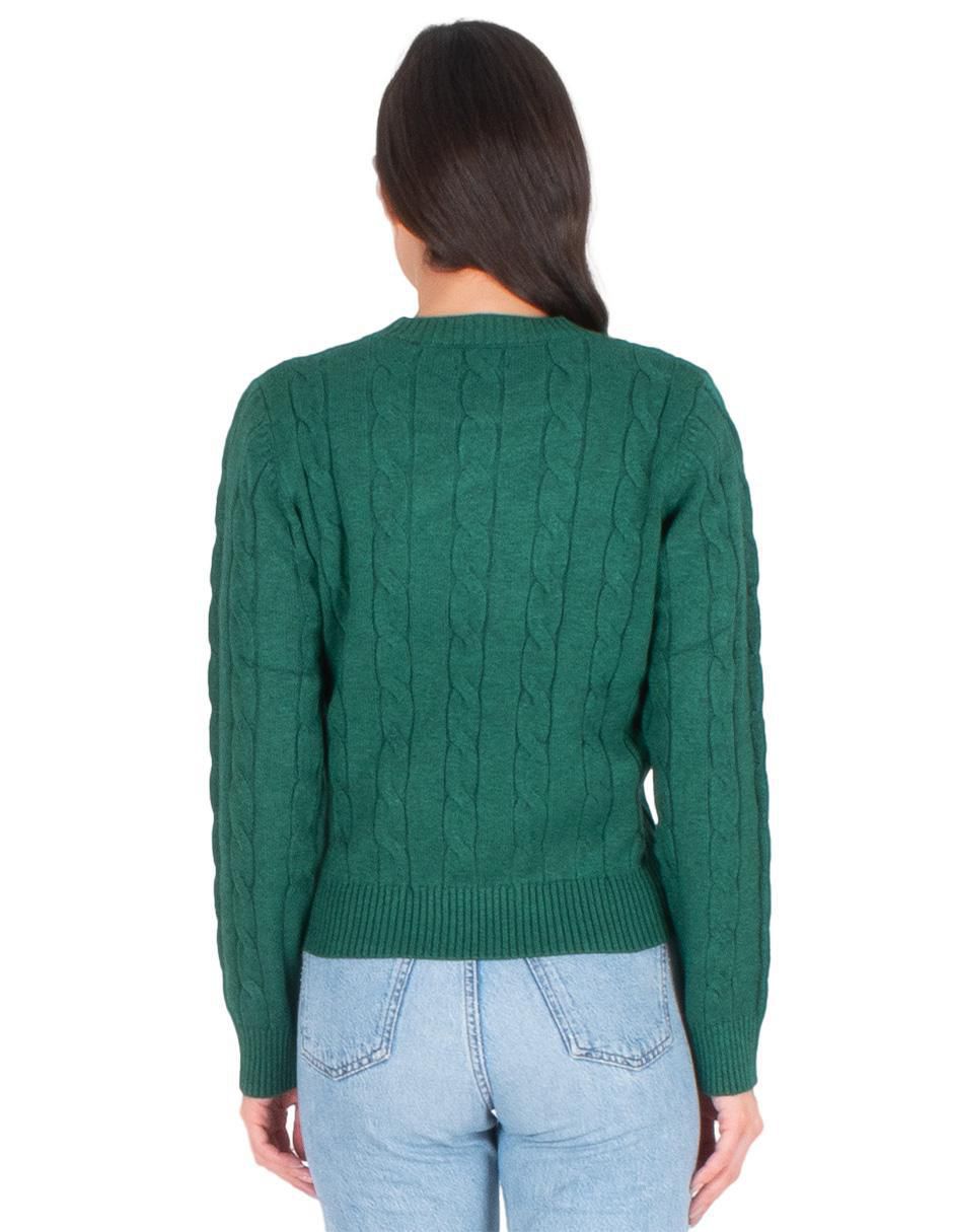 Suéter cuello redondo para mujer 4