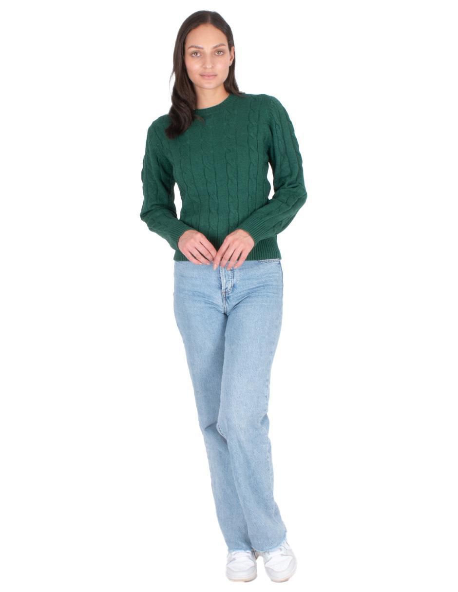 Suéter cuello redondo para mujer 5