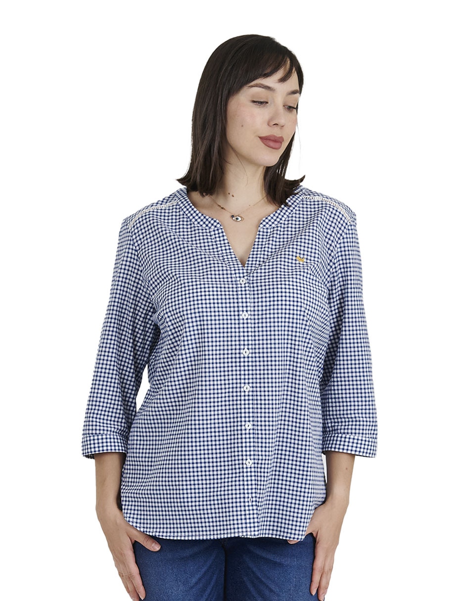 Camisas Ferrioni Liverpool Camisa Casual Ferrioni De Algodón Manga