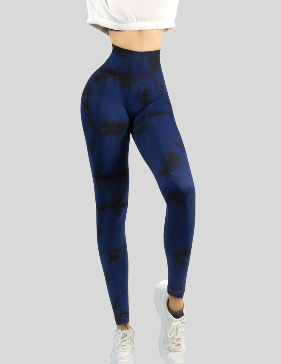 Legging a la cintura alta con elástico ajustable para mujer