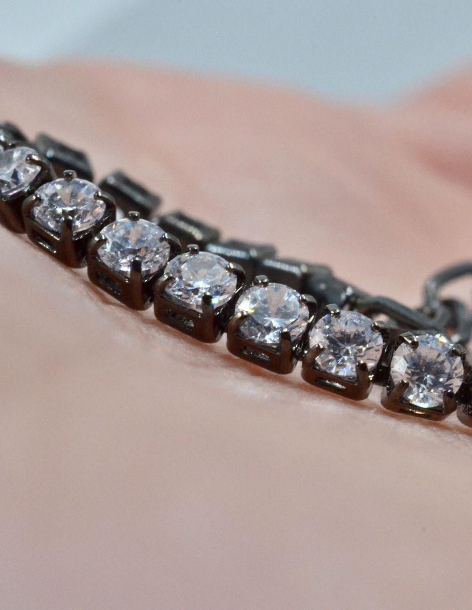 Pulsera Cris con acabado baño rodio 5