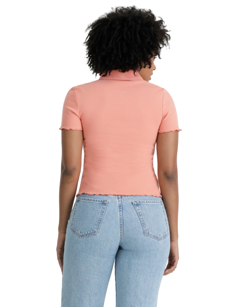 Playera tipo polo para mujer 4