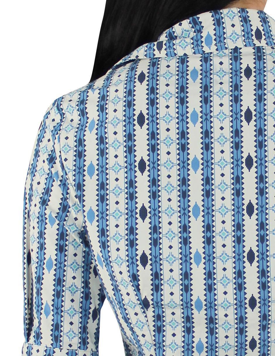 Blusa camisera manga al codo para mujer 7