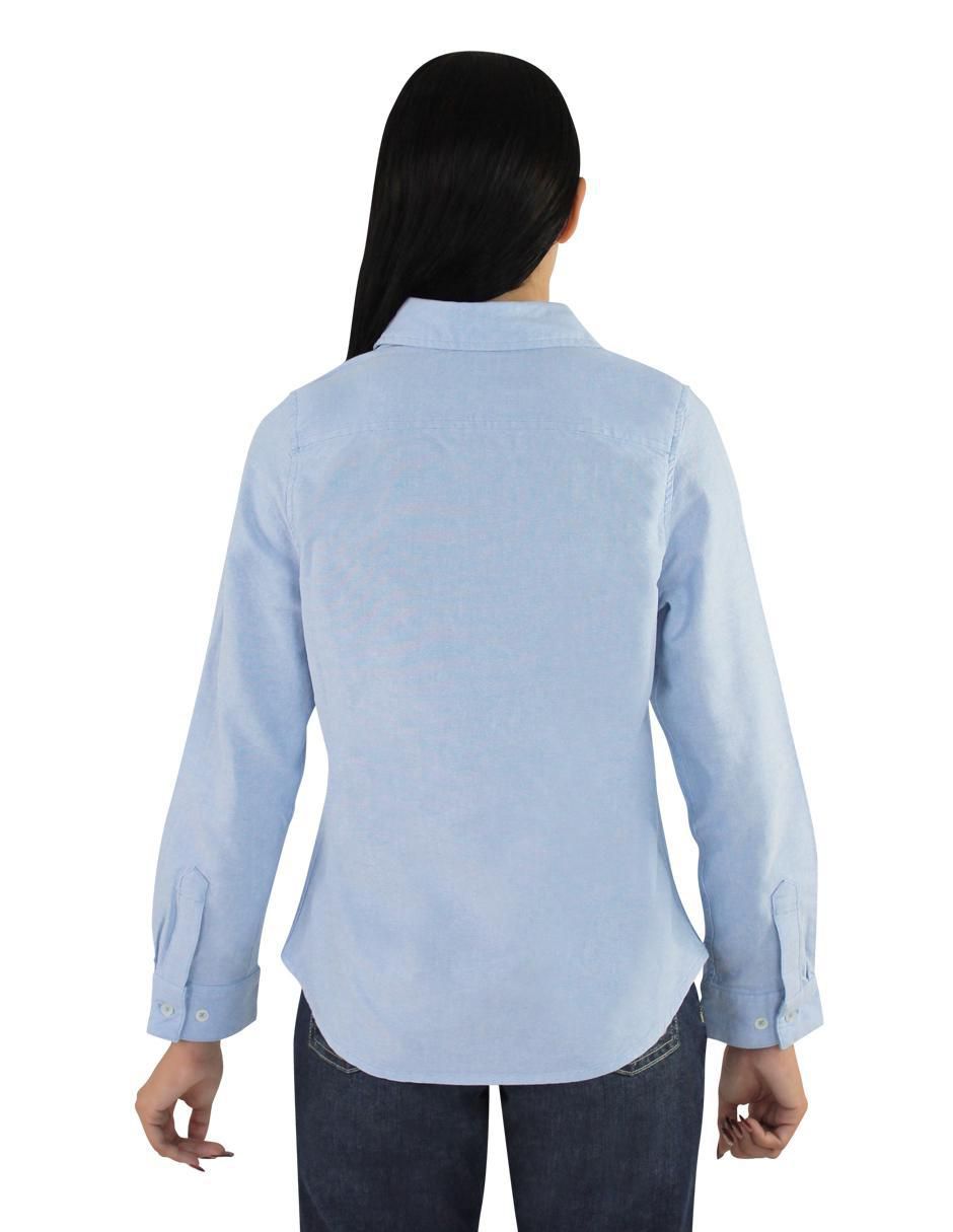 Blusa camisera manga larga para mujer 4
