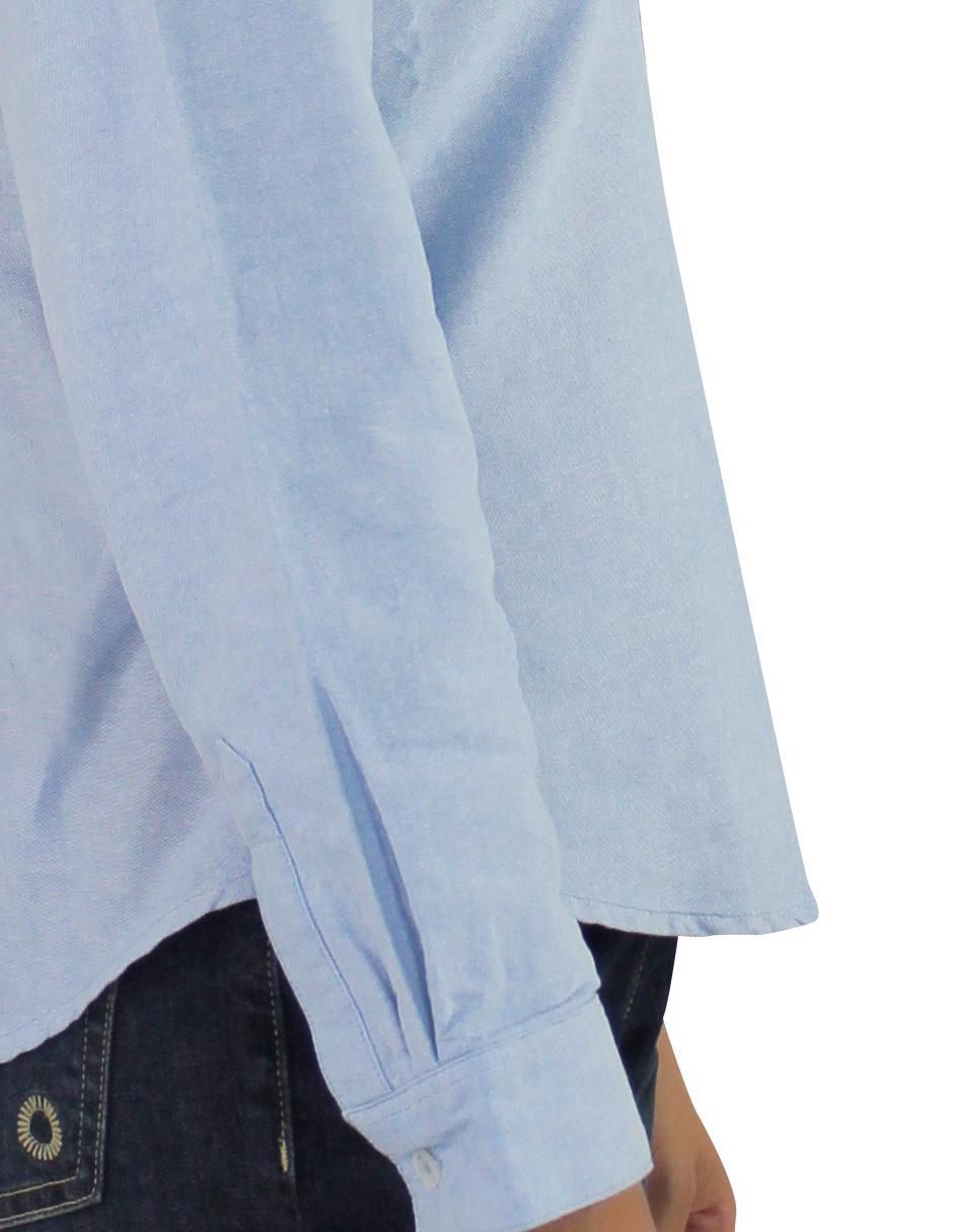 Blusa camisera manga larga para mujer 7
