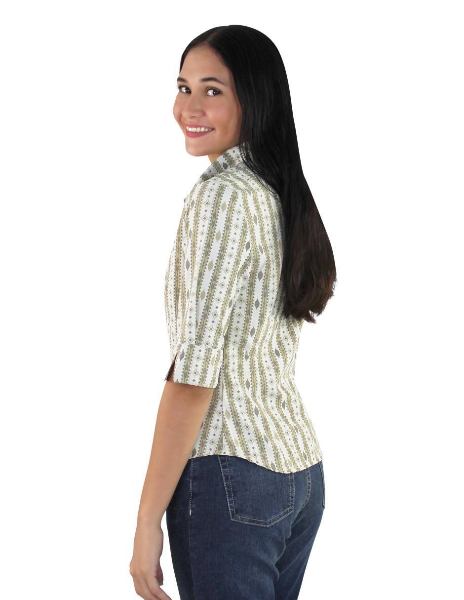 Blusa camisera manga al codo para mujer 5