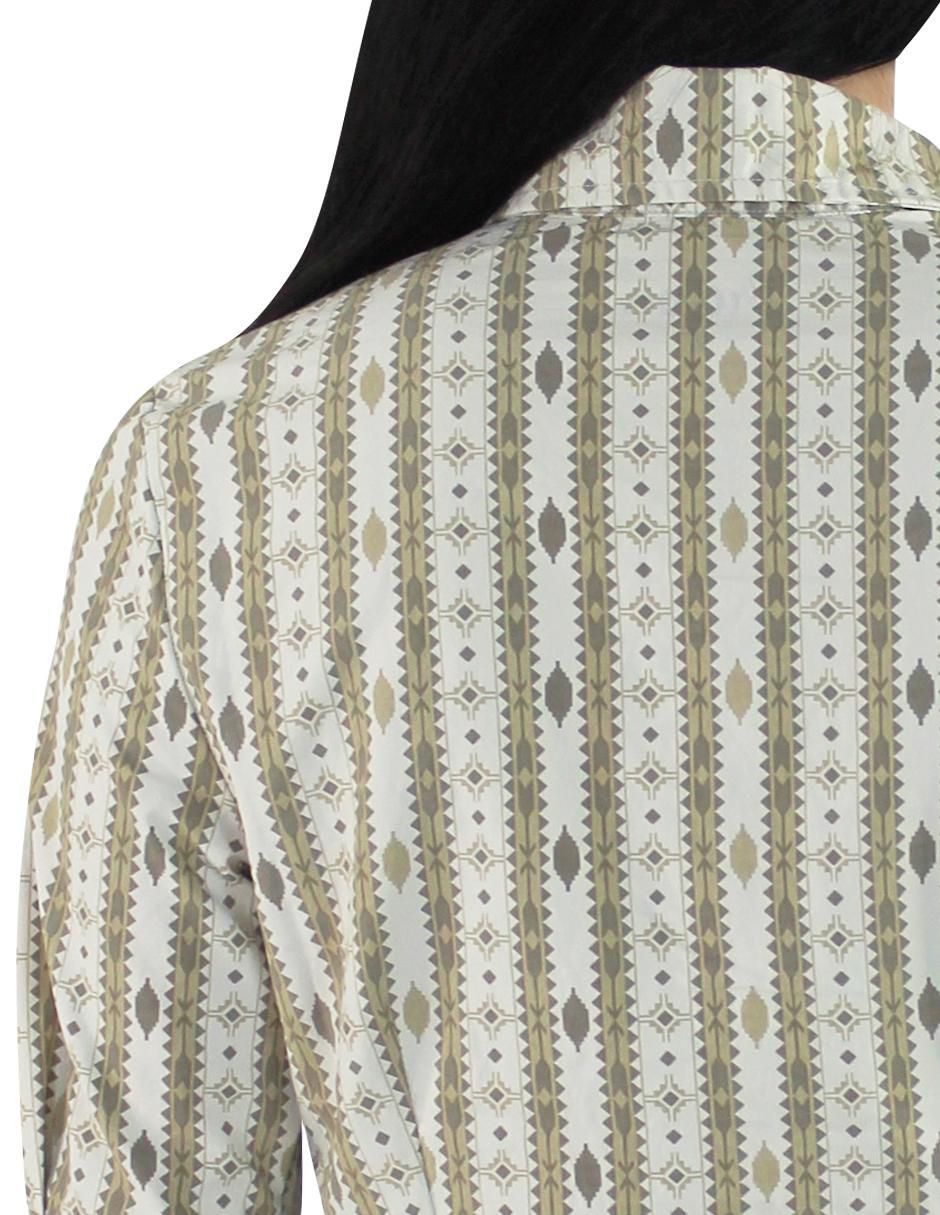 Blusa camisera manga al codo para mujer 8