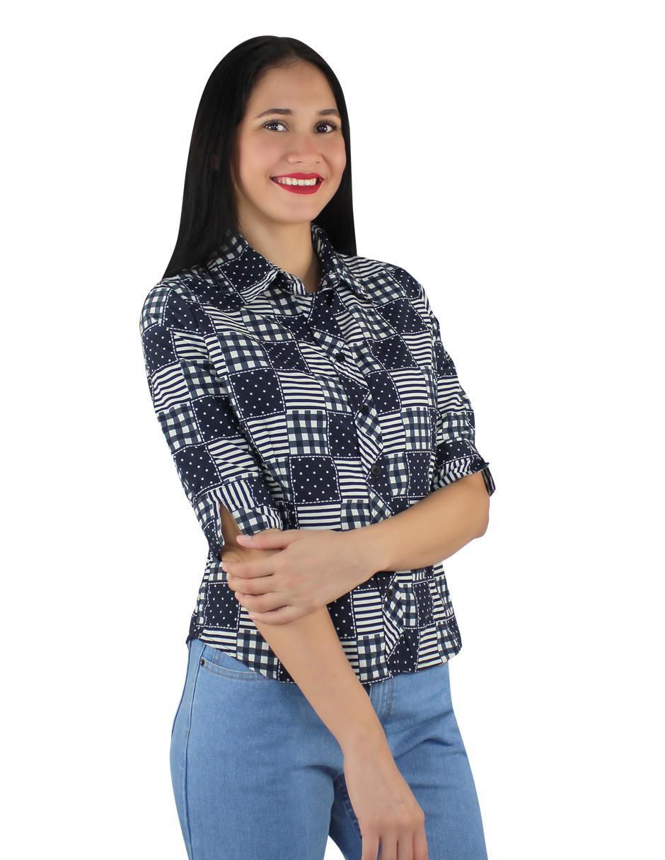 Blusa camisera manga al codo para mujer 2